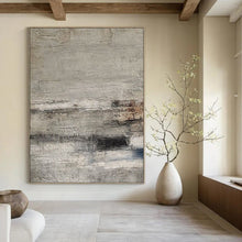 Load image into Gallery viewer, Grey - Hued Textured Abstract Acrylic Art, Ideal for Bedroom & Study Nooks LargeART0975