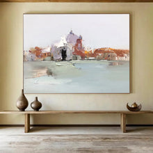 Load image into Gallery viewer, Soft - Toned Venice View Abstract Painting on Canvas - “Venice Whispers” DKH633