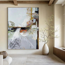 Load image into Gallery viewer, “Complex Impressions” – Layered Gray Abstract Acrylic with Textural Depth DTP047