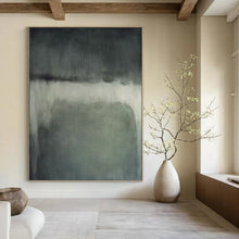 Load image into Gallery viewer, “Grey Gradient Mood” - Grey Abstract Art on Canvas DKH1193