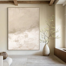 Load image into Gallery viewer, “Beige Textured Calm” – Beige & White Abstract Acrylic with Subtle Textures DTP078