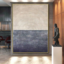 Load image into Gallery viewer, Massive Textured Half - and - Half Acrylic for Modern Entryway & Minimalist Living Room LargeART0310
