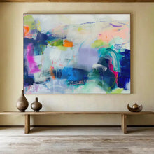 Load image into Gallery viewer, Vibrant Chaos Abstract Canvas Painting DKH495