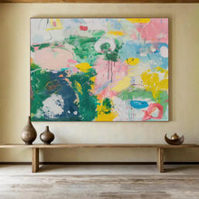 Load image into Gallery viewer, Vibrant Splatter Abstract Canvas Painting DKH482