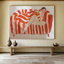 Load image into Gallery viewer, Stylized Figure Abstract Art for Bohemian Bedroom & Feminine Boutique DKH087