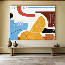Load image into Gallery viewer, Vibrant Color - Block Abstract Painting on Canvas DKH566