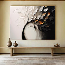 Load image into Gallery viewer, Textured Floral Abstract Painting on Canvas - “Gilded Leaves” DKH748