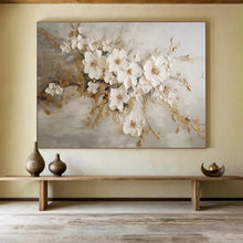 Load image into Gallery viewer, 3D - Textured Floral Abstract Painting for Luxury Bedroom & Elegant Event Space DKH250