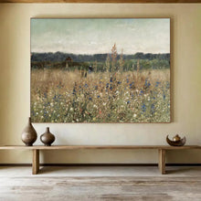 Load image into Gallery viewer, Serene Wildflower Field - Peaceful Living Room or Bedroom Art LargeART1486