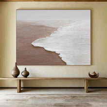 Load image into Gallery viewer, Minimalist Beach Large - scale acrylic painting DLZ178