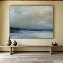Load image into Gallery viewer, Muted Tones of a Calm Sea Abstract acrylic painting DLZ022
