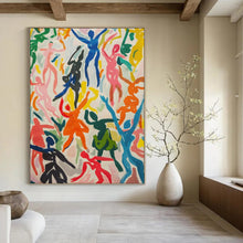 Load image into Gallery viewer, Expressionist Abstract Art, Vivid Human Forms for Lively Family Room & Artistic Dance Studio LargeART2257