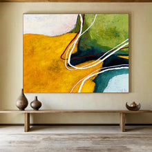 Load image into Gallery viewer, Color - Swirl Geometric Abstract Painting on Canvas DKH551