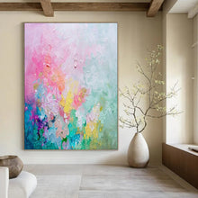 Load image into Gallery viewer, Pastel Blossom Abstract Acrylic Art, Suited for Nursery & Sunroom LargeART1026