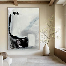 Load image into Gallery viewer, Abstract Monochrome Gestures – Gray and Black Expressive Marks DTP205