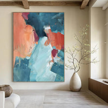 Load image into Gallery viewer, Bold Color - Block Abstract Art, Warm & Cool Tones for Coastal Living Room & Modern Dining Area LargeART2269