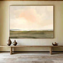 Load image into Gallery viewer, Soft Pastel Sky Landscape Abstract acrylic painting DLZ121
