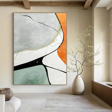 Load image into Gallery viewer, Minimalist Geometric Abstract Canvas Painting, Perfect for Scandinavian - Style Office & Modern Hallway LargeART1233