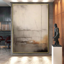 Load image into Gallery viewer, Gray - Toned Minimalist Abstract Art – Great for Industrial - Chic Office & Zen Meditation Space LargeART0709