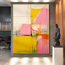 Load image into Gallery viewer, Colorful Geometric Abstraction Art for Creative Studio & Vibrant Living Room LargeART0873