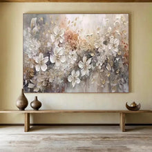 Load image into Gallery viewer, Textured Floral Abstract Painting for Elegant Living Room & Luxury Bridal Suite DKH259