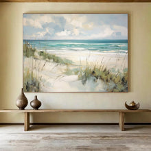 Load image into Gallery viewer, Coastal Abstract Painting with Soft Tones for Beach House Living Room & Relaxing Spa DKH171