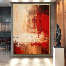 Load image into Gallery viewer, Large - Scale Warm - Toned Abstract Art - Ideal for Luxury Living Room & Cozy Restaurant LargeART0774