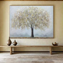 Load image into Gallery viewer, Golden Tree Impasto - Elegant Living Room Art LargeART1526