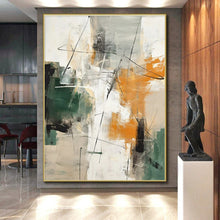 Load image into Gallery viewer, Colorful Abstract Chaos Art for Bohemian Living Room & Artistic Café LargeART0841