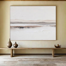 Load image into Gallery viewer, Minimalist Stripes “Quiet Horizons” Painting on Canvas, Understated Art DKH915