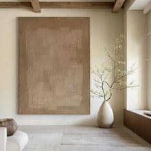 Load image into Gallery viewer, “Minimalist Beige Squares” – Subtle, beige geometric squares with faint lines. DTP334