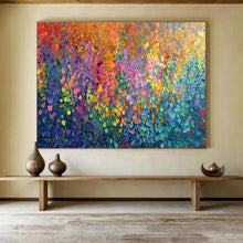 Load image into Gallery viewer, Colorful Impasto Abstract Painting on Canvas - “Rainbow Textures” DKH702