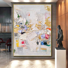 Load image into Gallery viewer, Custom Large Repeat White - Based Color Burst – Ideal for Luxury Duplex Living Area & High - End Design Showroom LargeART0723