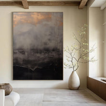 Load image into Gallery viewer, “Moody Grey Abstract” - Expressive Landscape Art on Canvas DKH1662