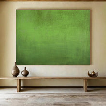 Load image into Gallery viewer, Hand - painted Large - scale Rich Green Textured Acrylic Art for Nature - Inspired Home Offices LargeART1792