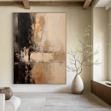 Load image into Gallery viewer, Earthy Tones Abstract Scene Abstract Canvas Painting, Great for Rustic Bedroom & Nature - Inspired Office LargeART1217