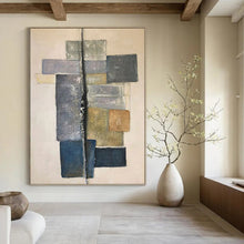 Load image into Gallery viewer, “Textured Black Form: Abstract Minimalism” Abstract Painting on Canvas, Modern Gallery Decor DKH1051