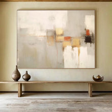 Load image into Gallery viewer, Soft - Toned Minimalist Abstract Painting On Canvas DKH348