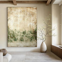 Load image into Gallery viewer, “Vintage Textured Landscape” - Rustic Abstract Art on Canvas DKH1479