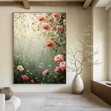 Load image into Gallery viewer, “Blossoming Floral Pathway” - Romantic Floral Art on Canvas DKH1553
