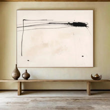 Load image into Gallery viewer, Minimalist Black Ink - like Lines Abstract acrylic painting DLZ057