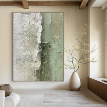 Load image into Gallery viewer, “Textured Neutral Layers” Abstract Painting on Canvas, Minimalist Hallway Decor DKH1002