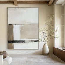 Load image into Gallery viewer, White, Black & Gold Minimalist Abstract, Ideal for Modern Home Office & Sleek Dining Room LargeART1477