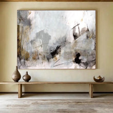Load image into Gallery viewer, Neutral - Toned Abstract Composition Abstract acrylic painting DLZ135
