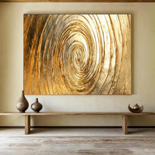 Load image into Gallery viewer, Golden Spiral Large - scale acrylic painting DLZ167