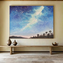 Load image into Gallery viewer, Starry Sky Landscape Abstract Painting for Nature - Lover’s Bedroom & Cosy Reading Nook DKH114