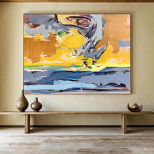 Load image into Gallery viewer, Vibrant Abstract Sea of Colors Abstract acrylic painting DLZ034