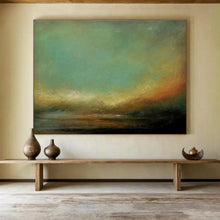 Load image into Gallery viewer, Abstract Landscape Painting on Canvas - “Ethereal Dusk” DKH778
