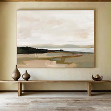 Load image into Gallery viewer, Soft - Toned Landscape Abstract Painting for Bohemian Bedroom & Cozy Café DKH242