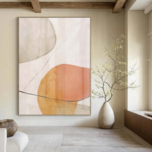 Load image into Gallery viewer, Earthy - Toned Abstract Layers Acrylic Art, Ideal for Bohemian - Style Living Room & Nature - Inspired Studio LargeART1059